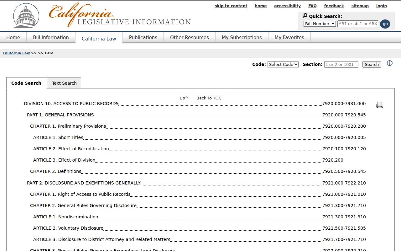 California Public Records Act source governing Lodi public records requests