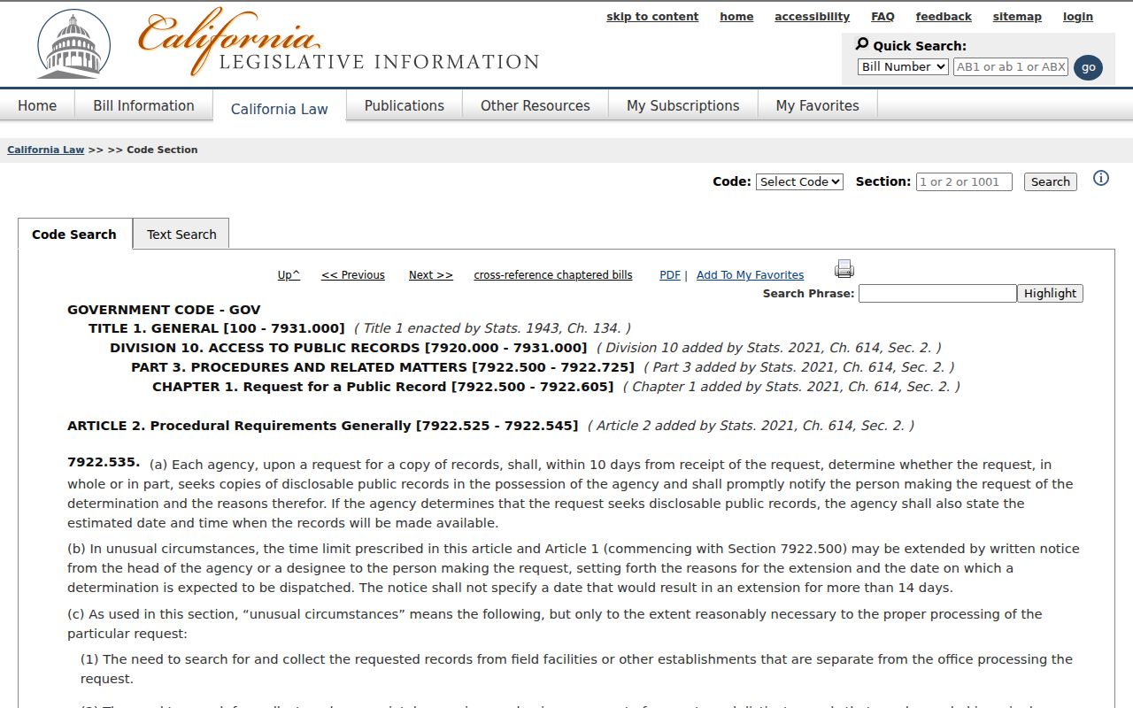 CPRA determination deadline for a Lodi public records request